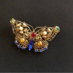 Vintage butterfly brooch